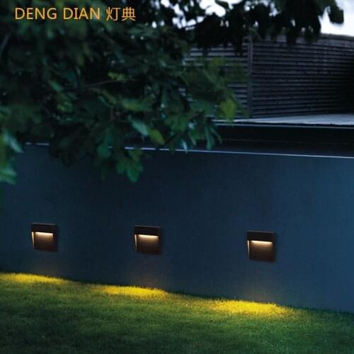 Outdoor Lighting LED Stair Light step Wall Lights Waterpoof aluminum porch light wall lamps for balcony corridor aisle footlight