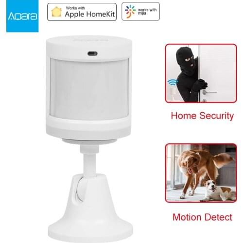 Aqara Motion Sensor Smart Human Body Sensor PIR Body Movement Wireless ZigBee WiFi Use With Gateway Hub For Homekit Mi Home App
