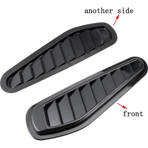1 Pair Universal Car Head Louver Flow Spoiler Turbo Bonnet Air Intake Hood Vent Outlet Flow Vent Trim Car Styling Decoration