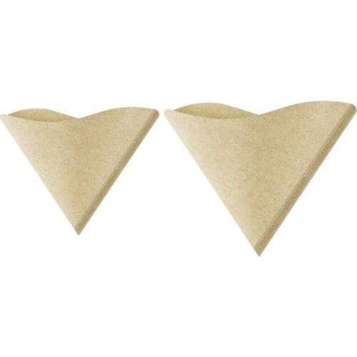 V60 Coffee Filters Paper 100Count Unbleached Natural for Pour Over Drippers Better Tasting Brewing Home Office Use