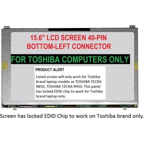 Laptop LCD Screen LCD Panel LTN156AT18 FOR TOSHIBA TECRA R850 r950