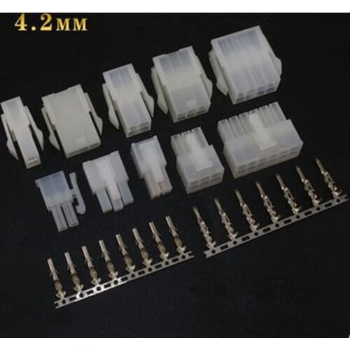 10set 2p-24p 5557/5559 4.2mm pitch wire to board Air docking connector Male female rubber shell with terminal