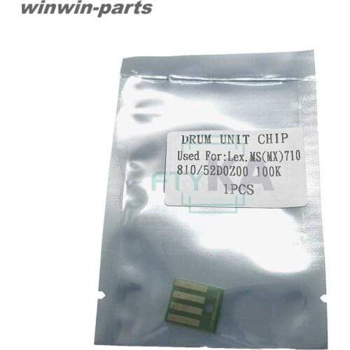 1X Drum chips for Lexmark MX MS 810 812 710 100k drum unit chips 52D0Z00