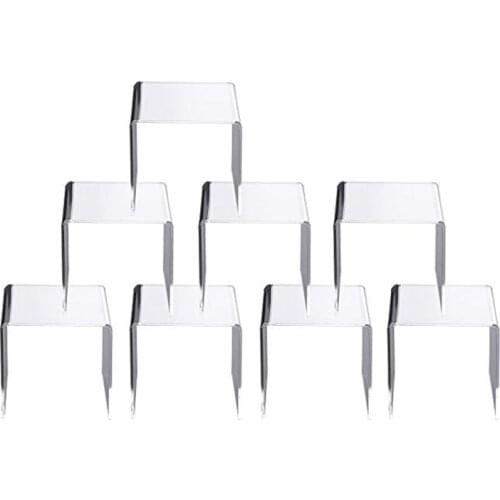 8 Pcs Transparent Acrylic Display Stand Jewelry Display Stand Doll Storage Rack Display Tool Figurines Display