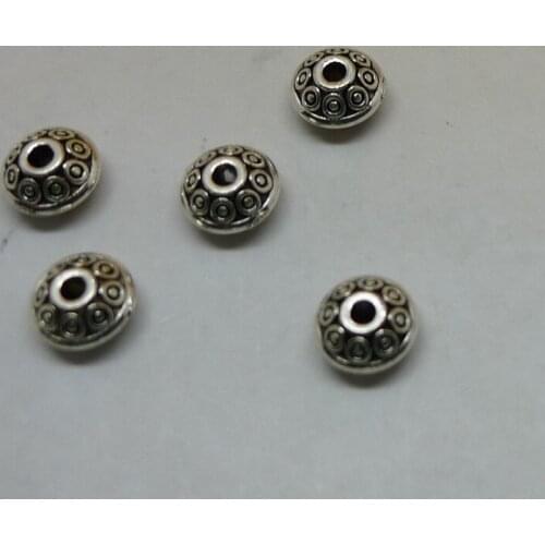 A2201 Wholesale 300pcs Dish Alloy Spacer Bead Jewelry Accessories 7x7x4mm