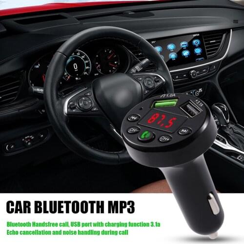 3.1A USB Fast Charger LED Bluetooth FM Transmitter Modulator Wireless Handsfree Car Kit Car FM Bluetooth Handsfree MP3 Player
