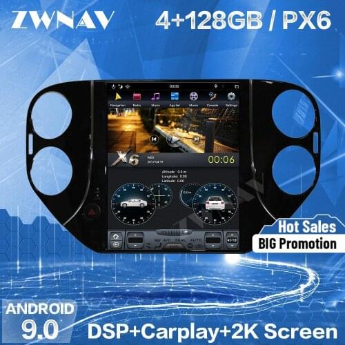 4+128GB Tesla Screen For VW Tiguan 2010 2011 2012 2013 2014 2015 2016 Android 9 Car Multimedia Player GPS Radio Stereo Head Unit