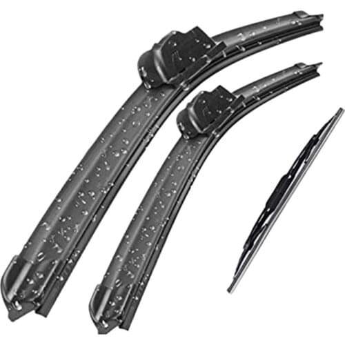 Car Front and Rear Wiper Blade Kit Windshield Wiper Strip Front Rear Window Wiper Kit for Hyundai Tucson 2004-2009