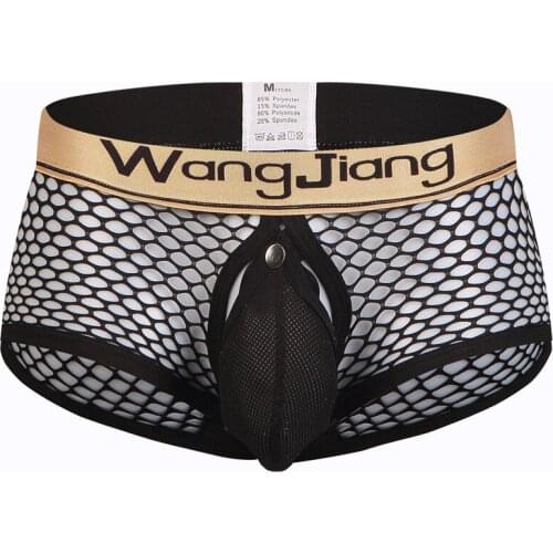 Brand Sexy Underwear Brief Men Cueca Boxers Jockstraps Mens Boxer Shorts Sissy Penis pouch Gay Underwear Men Sleepwear Underpant