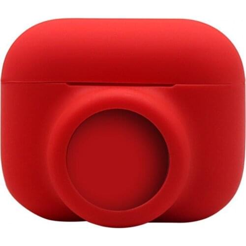 Earphone Cases Tracker Protector Multifunctional Simple Design Silicone 2-in-1 Earphones Protective Sleeve for Airpods