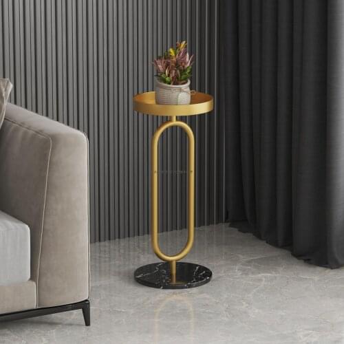 Flower shelf indoor living room balcony flower pot home decoration floor European style iron flower marble rack