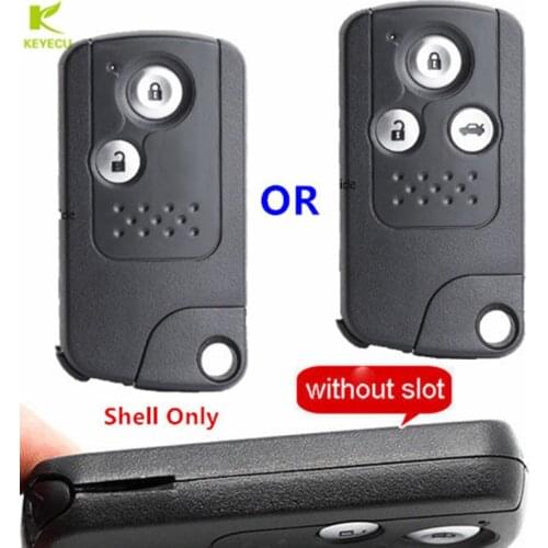 KEYECU Replacement Smart Remote Key Shell Case Housing 2/3 Button for Honda CR-V 2013 2014 2015 (without Slot on the side)