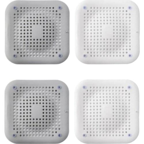 4 Pcs Hair Catcher,With 16 Removable Suction Cups,Shower Drain Cover Filter,For Bathroom,Kitchen Shower Drain Trap,Etc