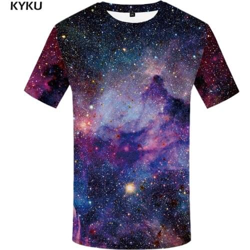 KYKU Brand galaxy T shirt Space T-shirts funny 3d t-shirt 2017 hip hop mens clothing china galaxy shirts chinese printed tee