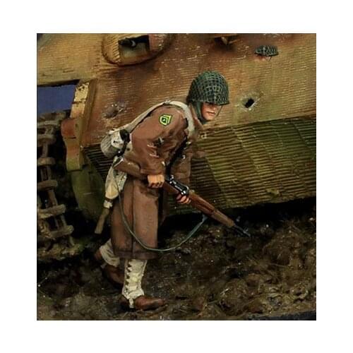 New Unassembled 1/35 ancient man run and see (NO TANK ) Resin Figure Unpainted Model Kit