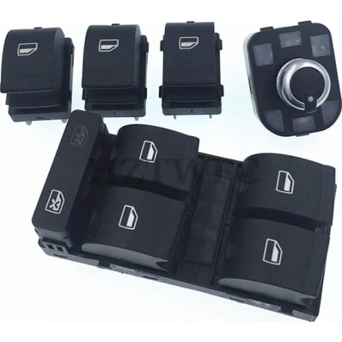 New 8E0959851 8E0959855 4F0 959 565 Power Electric Master Window Mirror Control Switch For AUDI A4 S4 B6 B7 RS4 SEAT Exeo