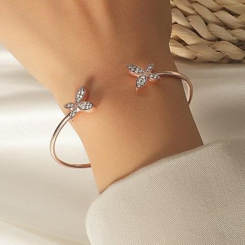 Butterfly Couple Bracelets Ins Design Women Student Girlfriend Sister Gift Charms Butterfy Bracelet