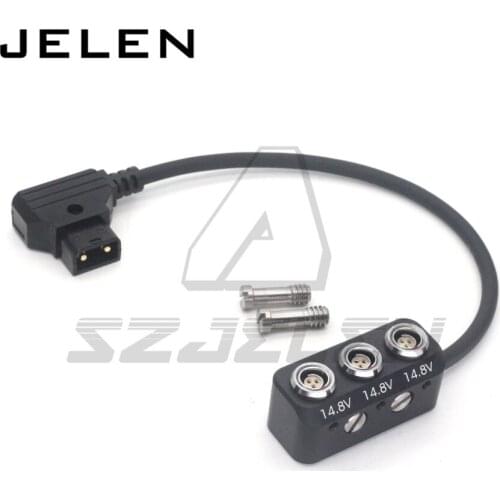 DTAP to 3 RS 3pin Female three way splitter for Camera Power Supply Distributor