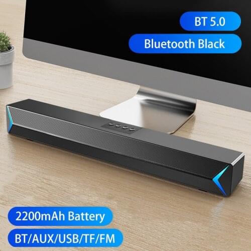Soundbar Bluetooth Home Theater FM Radio Surround Subwoofer Sound System TV Support AUX TF USB