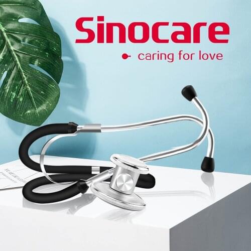 Sinocare Portable Dual Head Stethoscope Doctor Medical Stethoscope Professional Cardiology Medical Equipment Device Student Vet