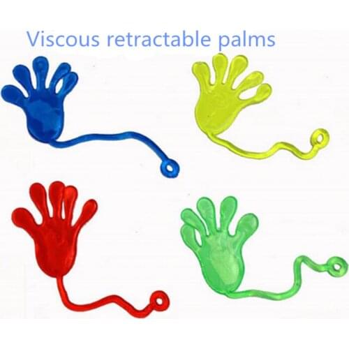 Random color Sticky palm 10Pcs Kids Sticky Hands Palm Party Favor Toys slime Viscous Climbing Novelties Prizes Birthday Gifts