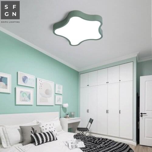 Led ceiling light Macaroon lamp Ultra-thin 5cm wrought iron modern home ceiling lighting for childrens room bedroom kids study