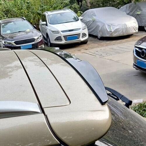 Universal Car Rear Roof Lip Spoiler Tail Trunk Wing Sticker Glossy Black