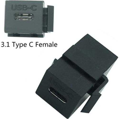 USB C Type C Female to Female socket panel mount Adapter