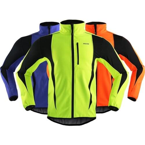 Cycling Jacket Winter Sport Fleece Thermal Warm Windproof Riding Bicycle jerseys Water Resistant Bike Reflective Jacket