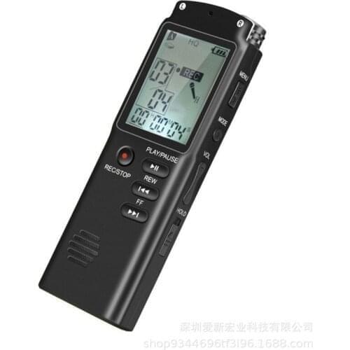 Student Meeting Record Recorder Support MP3 Player 16GB LCD USB Digital Voice Recorder Phone Recording