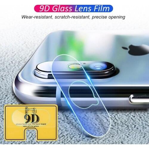 9D Camera Len Screen Protector For iPhone X 10 11 Pro XS Max XR Lens Film Cover For iPhone 7 8 Plus Protective Glass Film