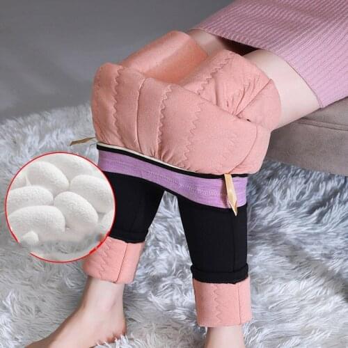 2021 Women Winter Thicken Pencil Pants Y2K High Waist Skinny Warm OL Pants Plus Size Casual Fall Black Fleece Trousers P223