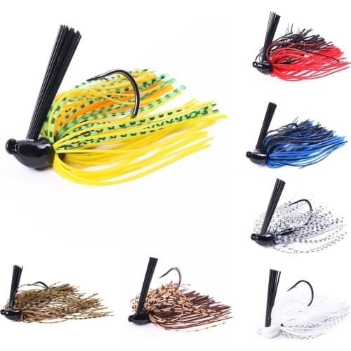 10G 7CM Multicolors Jig Fishing Lures Bait Pesca Artificial Bait Skirt Metal Fishing Jigs Head Buzz Swim Bass Jig Fishing Lures