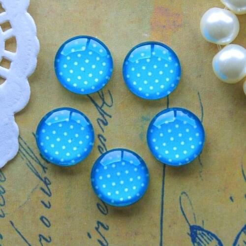 12mm 25mm 14mm 16mm 18mm 20mm Photo Glass Cabochons Round Cameo Set Handmade Settings Dot 03