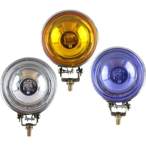2Pcs Car Off Road Lights Work Driving HeadLights SUV Offroad Fog Light Lamp Halogen H3 Bulb 4x4 Spotlights Headlamp Pair