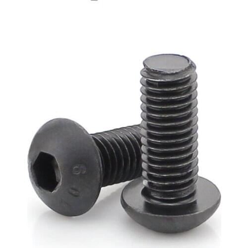 2PCS-M12*16/20/25...40 1PCS-M12*45/50...100 ISO7380 Low Price 10.9 Round Head With Hex Head Screws / Pan Head Hexagon Screws