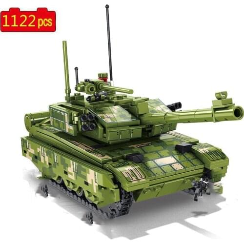 4 in 1Military Series Armored Vehicle Tank Infantry Fighting Vehicle DIY Model Building Blocks Bricks Toys Gifts