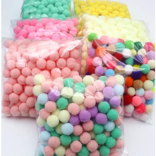 Multi-size Pompoms 8 Mm 10 Mm 15 Mm 20 Mm 25 Mm 30 Mm Fluffy Soft Plush Crafts DIY Home Decoration Scarf Sewing Supplies 50g