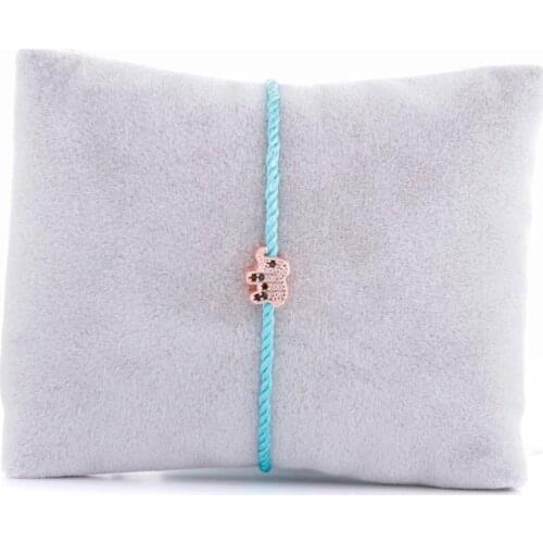 Elephant Figured Zircon Cubic Zirconia İp Bracelet