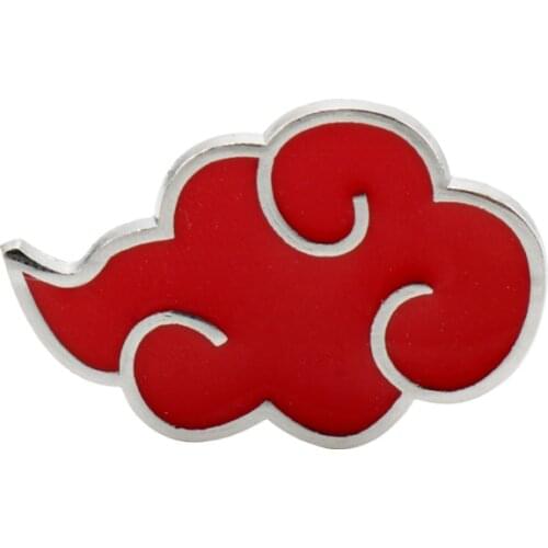 Japanese Cartoon NARUTO Brooch Pins Anime Uchiha Sasuke Star Red Cloud Sasuke Sharingan Badge Shape Enamel Lapel Pin Jewelry