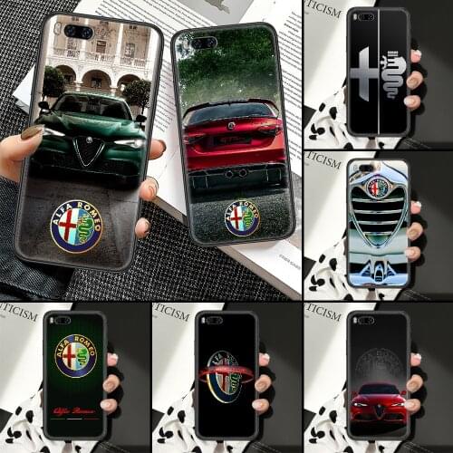 Italy Car Alfa Romeo Phone Case For Xiaomi Mi Note 8 9 10 11 9T 10T A3 Lite Pro Ultra black pretty bumper painting shell art