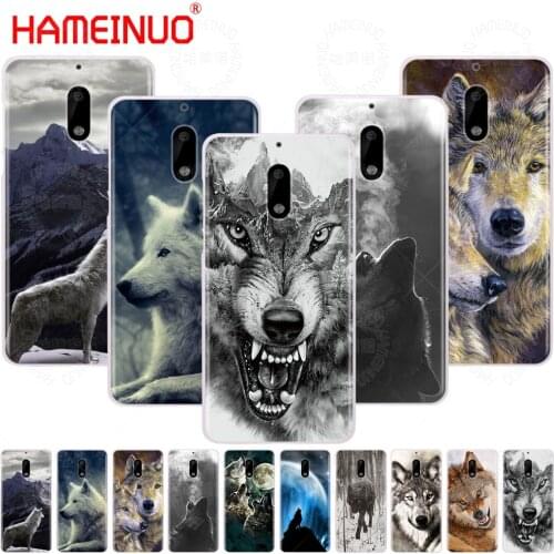 Wolf animal cover phone case for Nokia 9 8 7 6 6.1 5 3 Lumia 630 640 640XL 2018