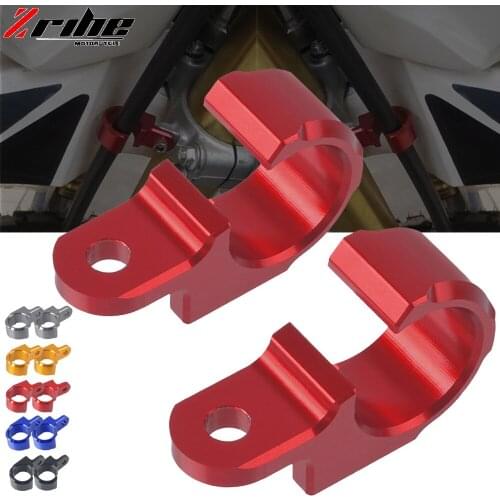 CNC For Honda CRF250L CRF250M 2012-2015 2013 2014 CRF250 L/M Front Brake Hose Line Hose Holder Clamp Cable Guide Accessories