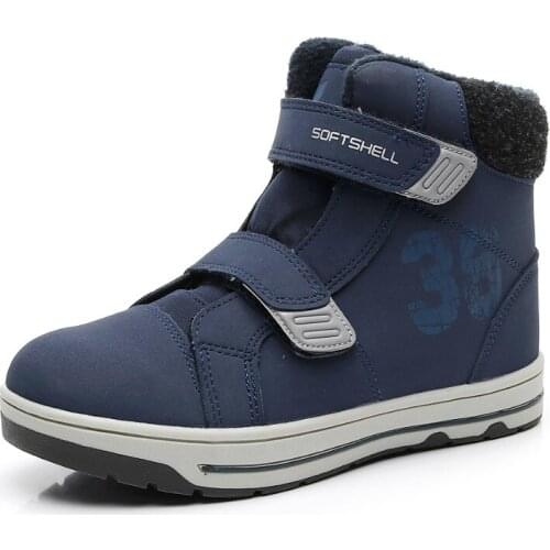 NEW Children Cotton Boots Boys & Girls Snow Boots With Wool Fashion Waterproof Wearable Winter Kids Shoes For -30 Celsius