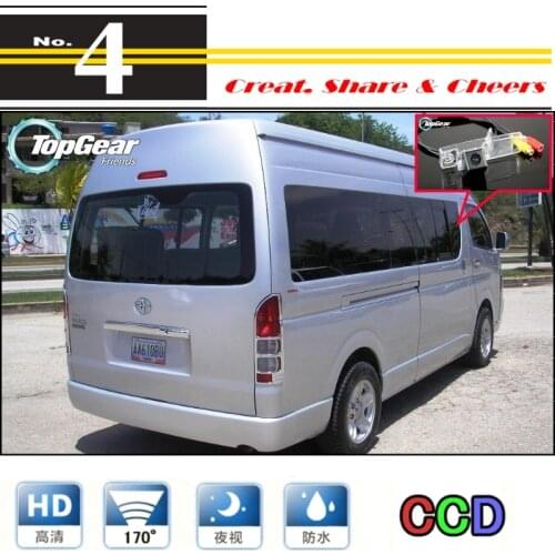 For TOYOTA Hiace H200 Commuter RegiusAce High Reverse Rear View Back Up Waterproof Camera For PAL Or NTSC / CCD + RCA Standard