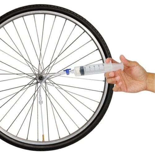 Outdoor MTB Road Bicycle Bike Tubeless Sealant Injector With Multifunctional Valve Cap Valve Core Tool For Bike Tubeless Tire