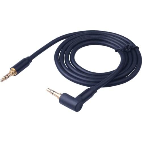 Male to Male Audio Jack 3.5mm Aux Cable Ultra-Slim 90 Degree Right Angle AUX Cable for Car Headphone MP3/4