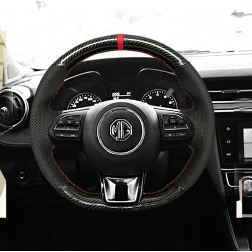 For MG HS MG6 ZS DIY leather interior special steering wheel cover auto parts