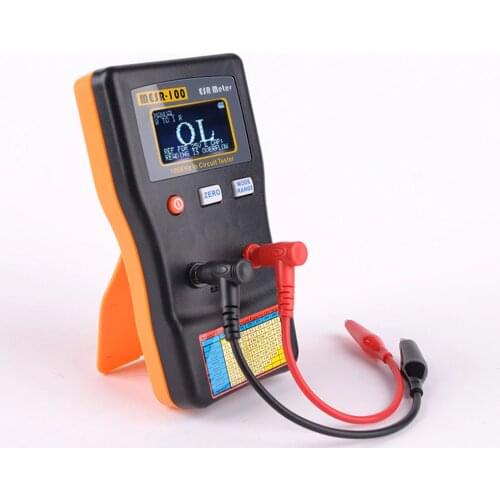 MESR-100 ESR Capacitance Meter Ohm Professional Measuring Resistance Capacitor Tester Meters Circuit Tester lc lcr esr meter MFD