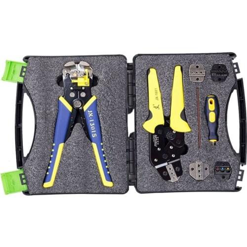 5 In 1 Multi Wire Crimper Tools Kit Engineering Ratchet Terminal Crimping Plier Hand Tools Terminals Pliers Kit